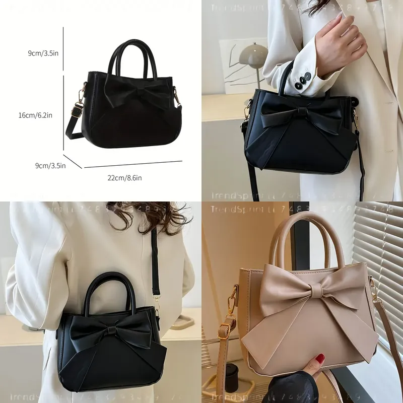 Women Bags Golden - Elegante Borsa a Mano Nera con