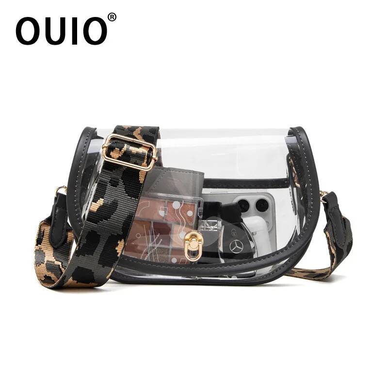 Women Bags Crossbody - OUIO Phone Pouch Fashion Clear PVC