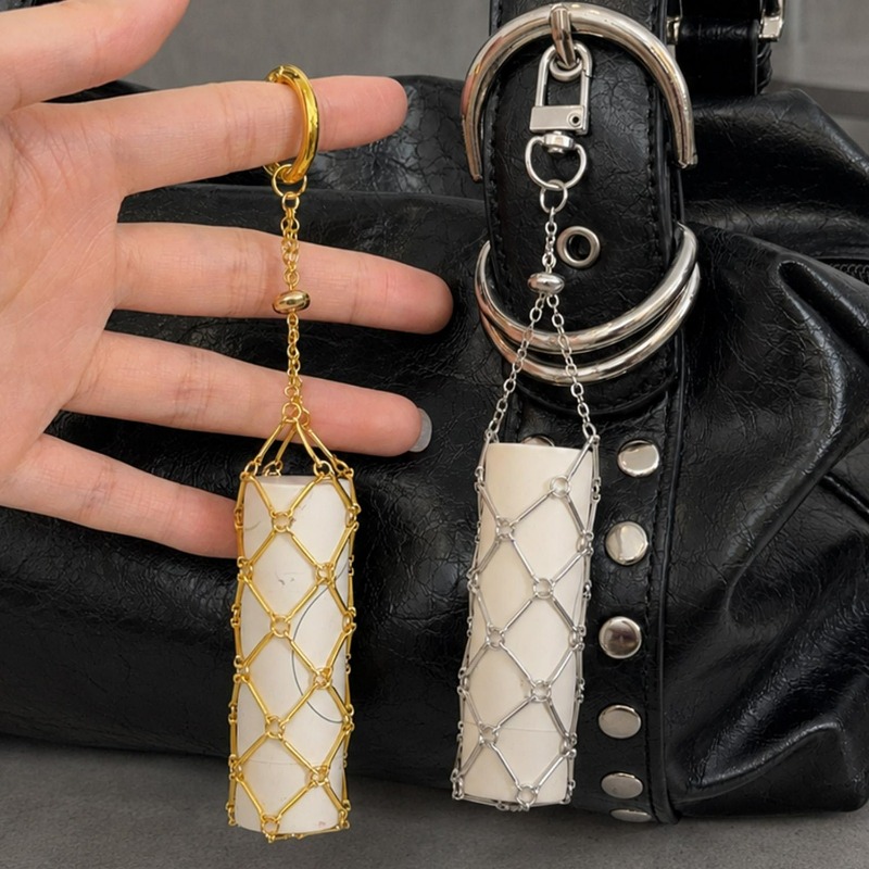 Women Bags Golden - Borsa a rete portatile in metallo