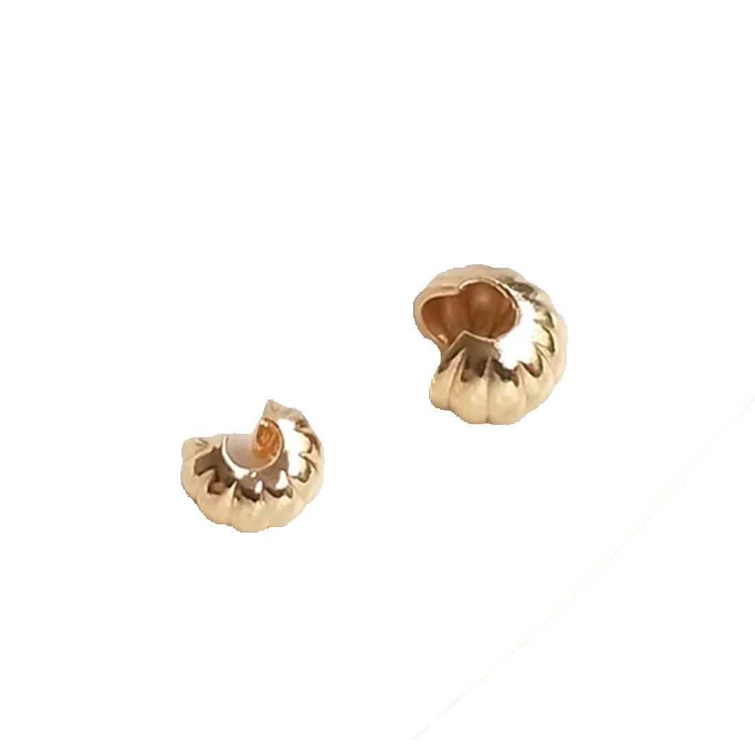 Half Moon Crescent - 14K Vero Oro Modello di Zucca