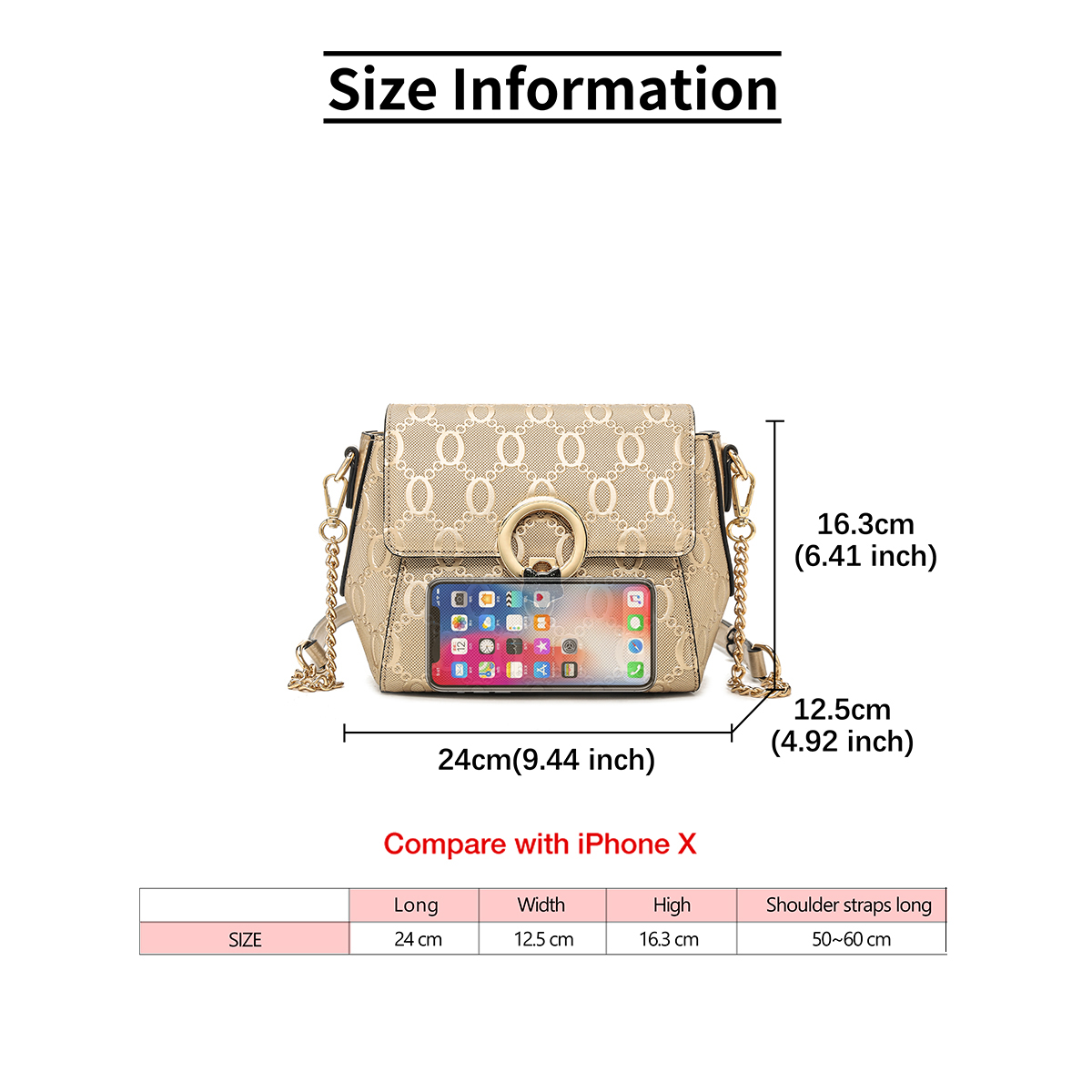 Borsa a Spalla da Donna FOXER  - Women Bags Golden recensione e prezzo