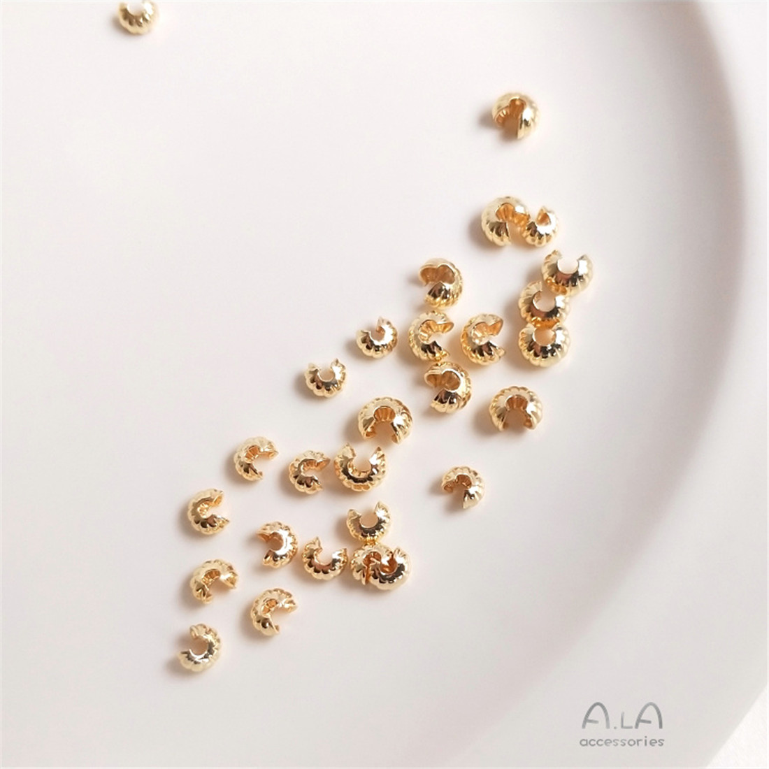14K Vero Oro Modello di Zucca  - Half Moon Crescent recensione e prezzo