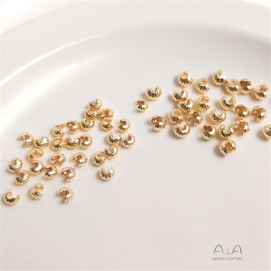 14K Vero Oro Modello di Zucca  - Half Moon Crescent recensione e prezzo